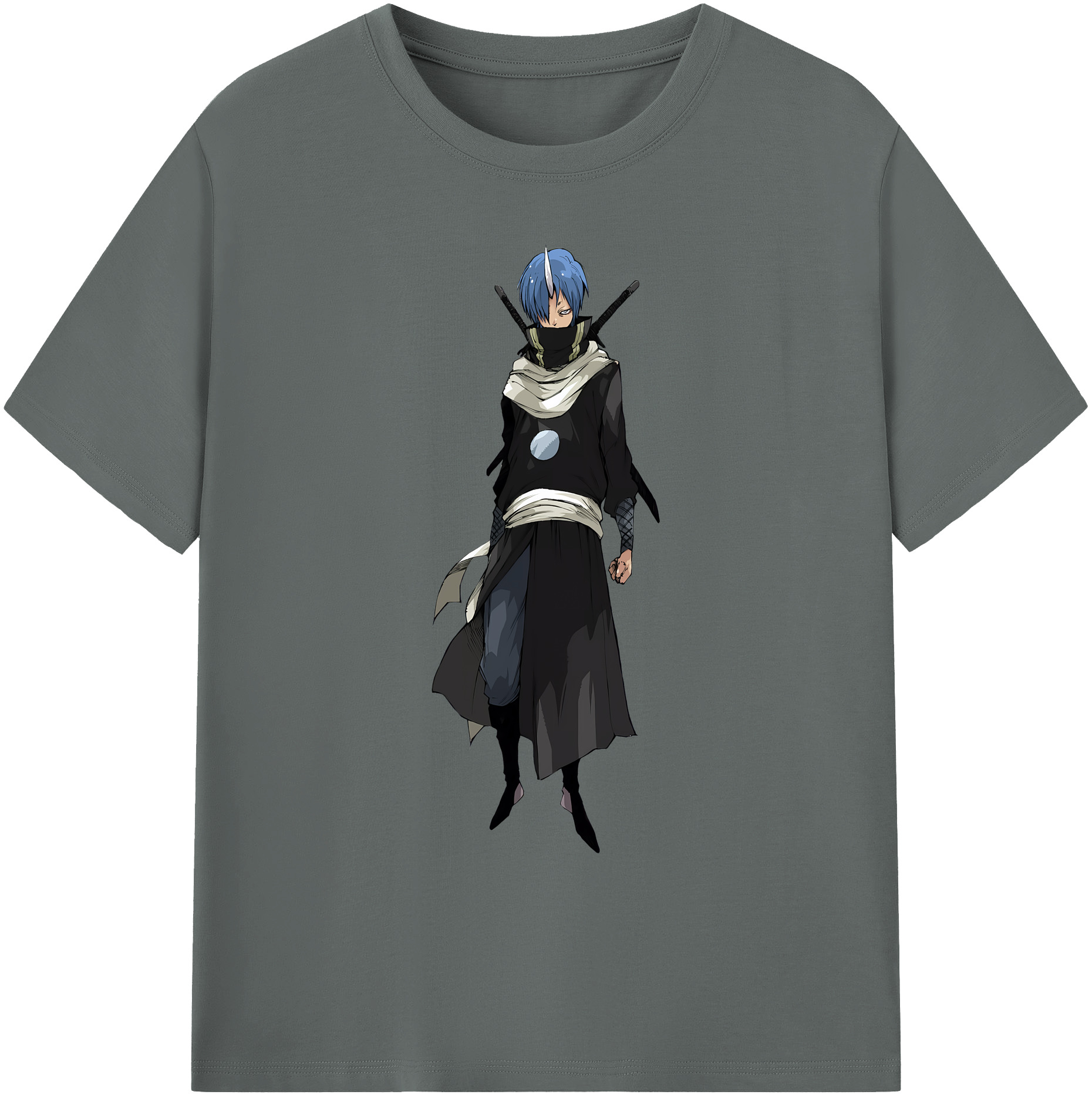 （画像用） 転スラ Regarding Reincarnated to Slime 綿100％ メンズ半袖Tシャツ｜肌触りやわらか＆通気性